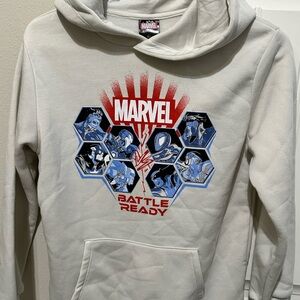 Marvel Battle Ready Graphic Sweatshirt in Gray